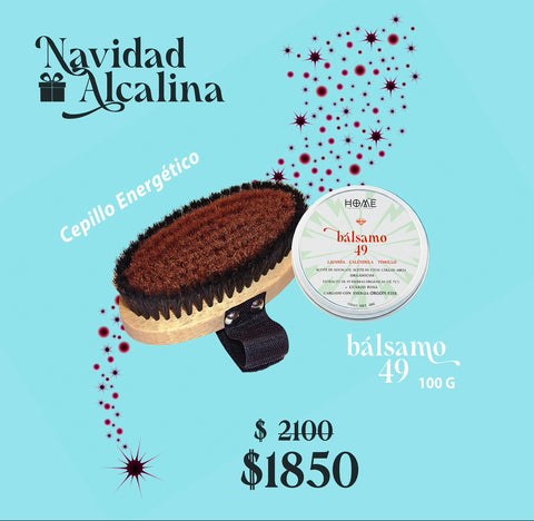 Kit Navideño Energético – Cepillo en Seco + Bálsamo 49