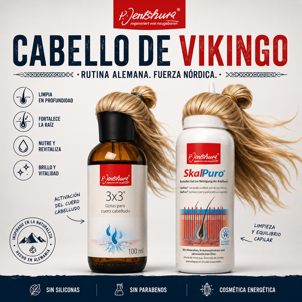 Kit Cabello Vikingo 3x3 + SkalPuro